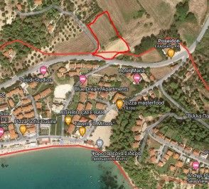 Недвижимость на Халкидики Кассандра. Участок в городе площадью 6135 кв.м.